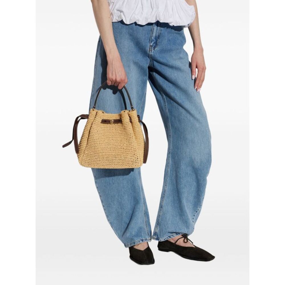 Tory Burch Women's Romy Straw Bucket Bag - Picture 2 of 6